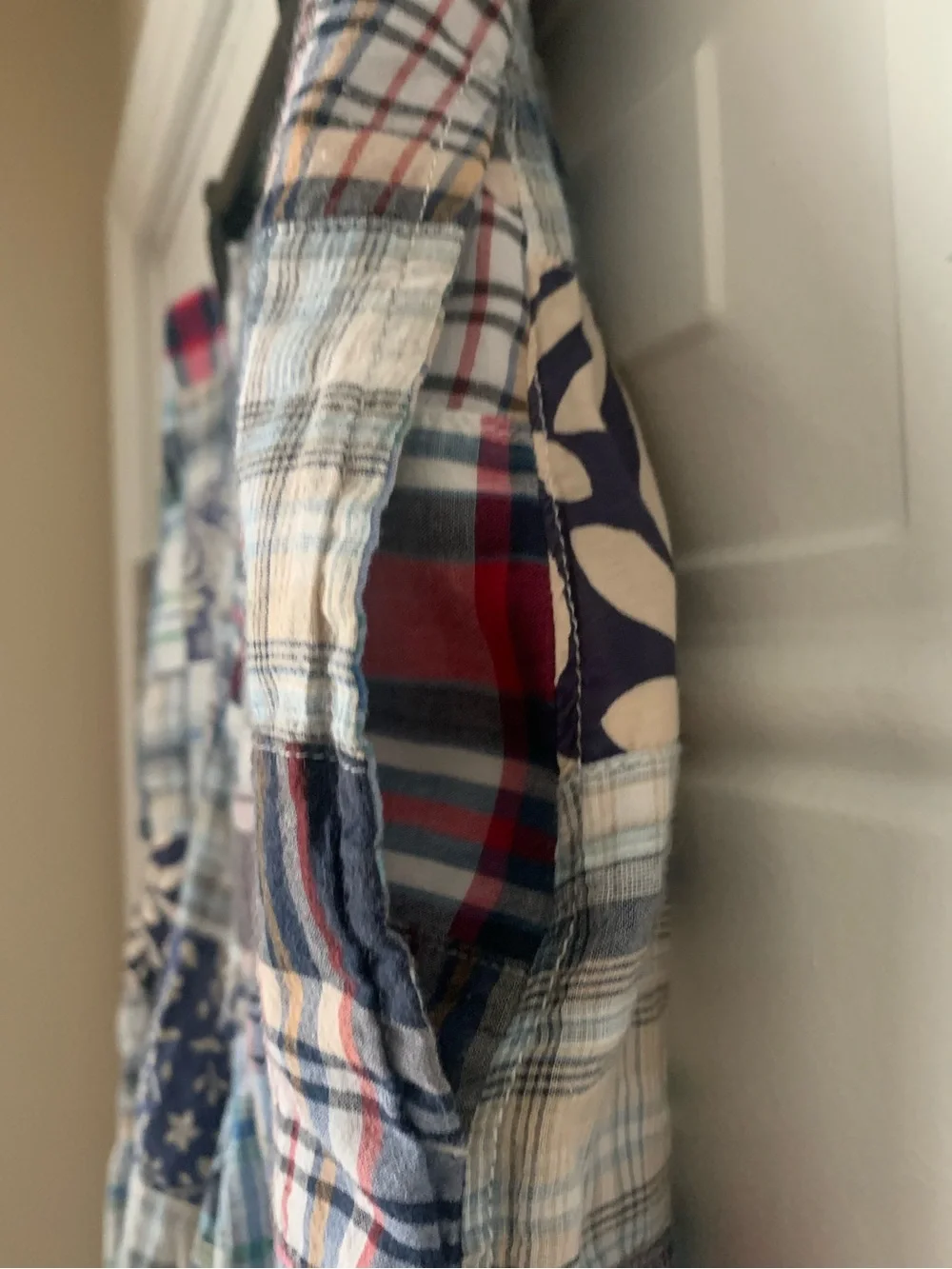 Vintage 1946 Patchwork Plaid Cotton Shorts Size 34